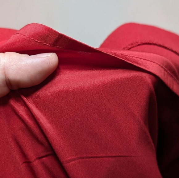 Banana Republic Saucy Red Deep V Sheeth Dress Woman's Zero 0 Formal Date Night - Picture 6 of 7